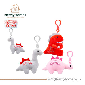 Clip on Soft Love Dinosaur 10cm Assorted
