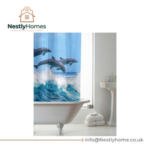 Countryclub Peva Shower Curtain Dolphins