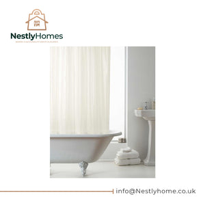 Countryclub Peva Shower Curtain with Hooks Embossed