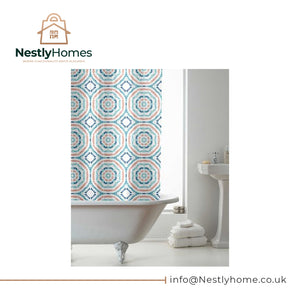 Countryclub Peva Shower Curtain with Hooks Penny