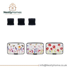 Credit Card Protectors Flowers 3 Assorted