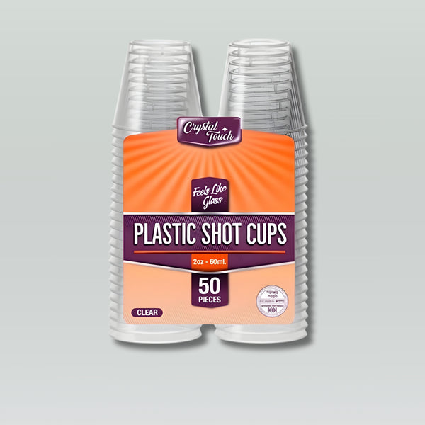 Crystal Plastic Shot 50 Glasses 2 Oz
