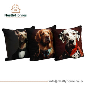 CUSHION DOG PRINT 45X45CM