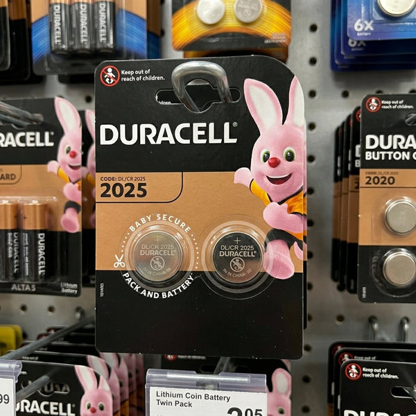 Duracell Batteries Coin Dl2025 Twin Pack Sup