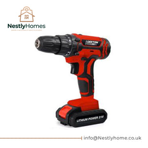 Dekton 21v Cordless Drill Kit & Accessories