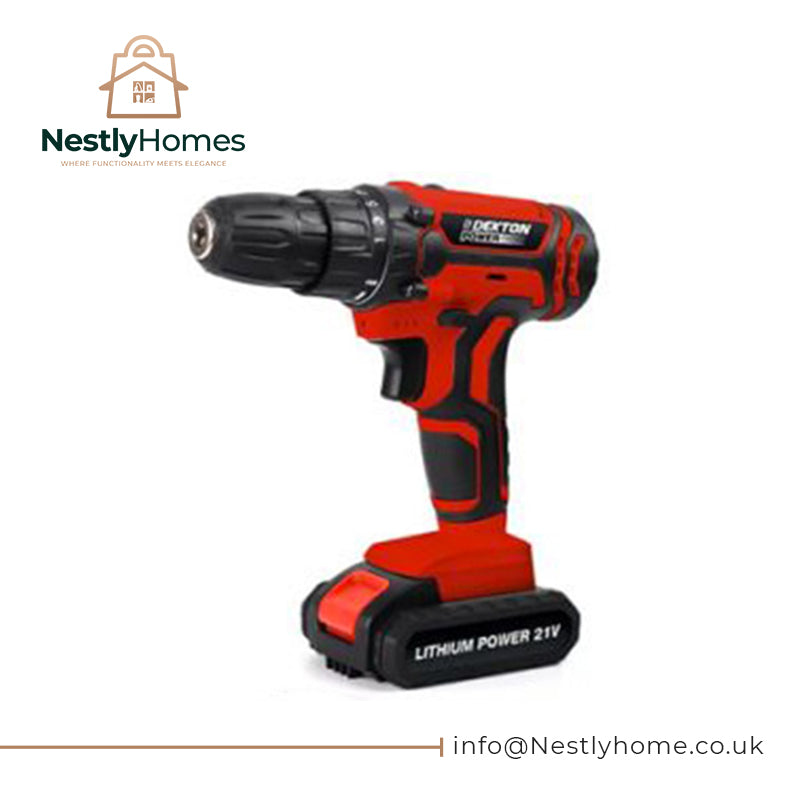 Dekton 21v Cordless Drill Kit & Accessories
