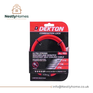 Dekton Bike Lock Combination 3mm X 650mm