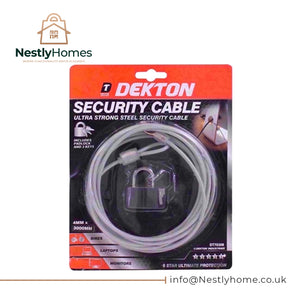 Dekton Cable Lock Security
