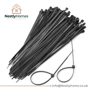 Dekton Cable Ties Black 100pcs 4.8mmx250mm