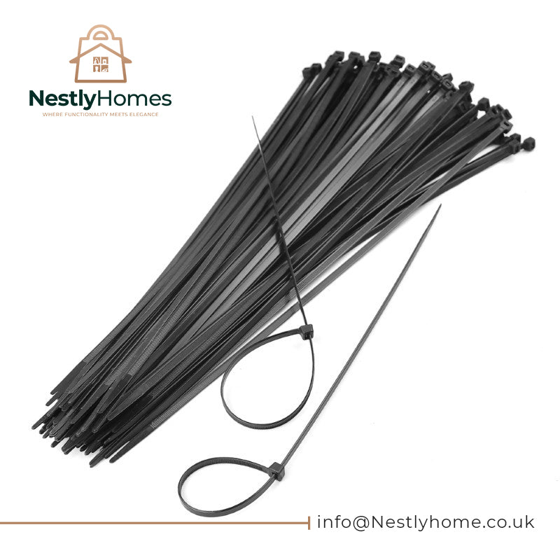 Dekton Cable Ties Black 100pcs 4.8mmx380mm
