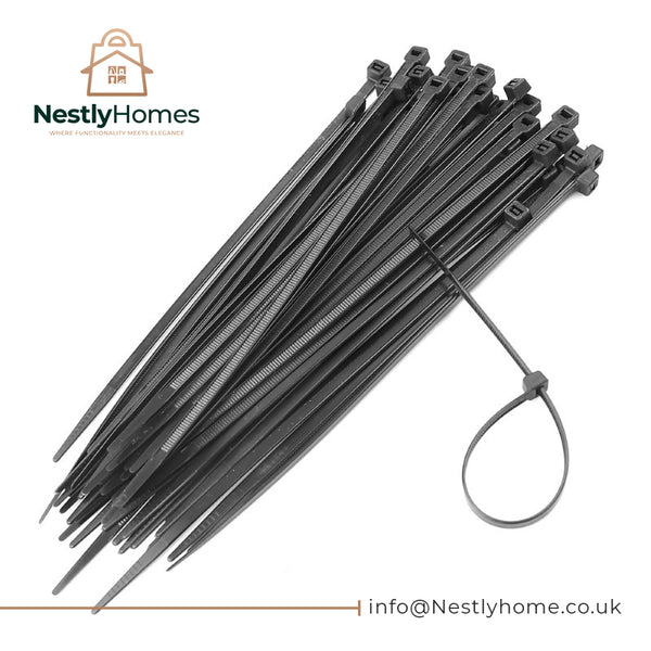 Dekton Cable Ties Black 250pcs 2.5mmx150mm
