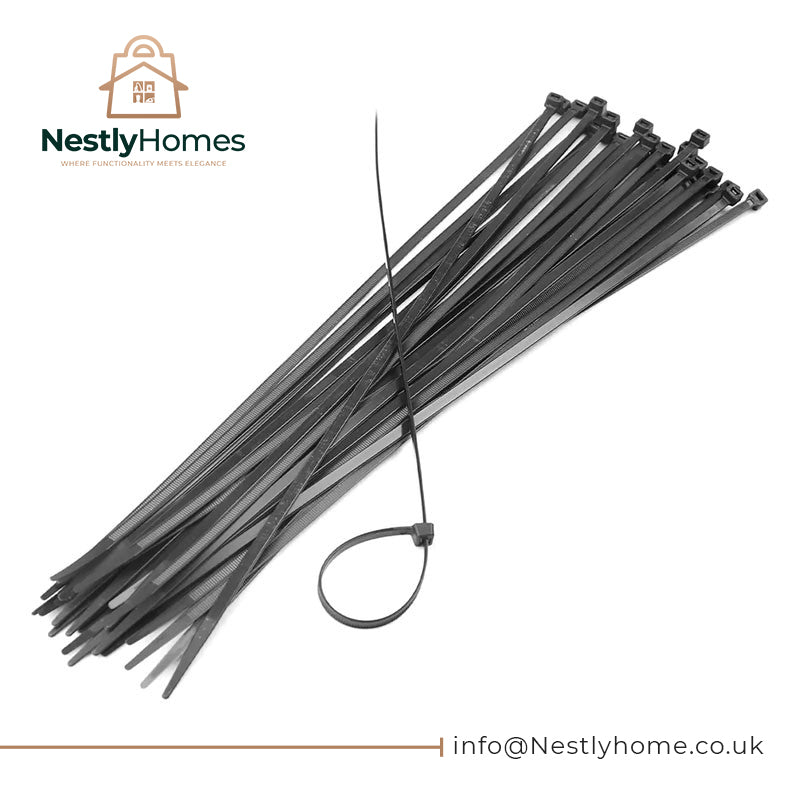 Dekton Cable Ties Black 4.8mmx380mm 30pc