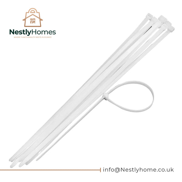 Dekton Cable Ties White 4.8mmx380mm 30pc