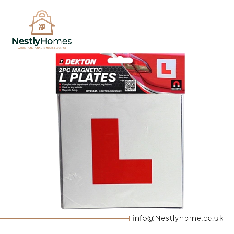 Dekton Car Magnetic L Plate 2pc