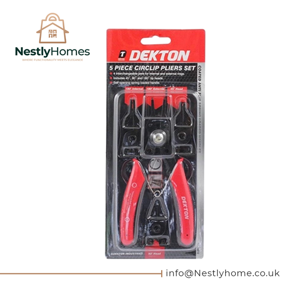 Dekton Circlip Pliers 5pc Set