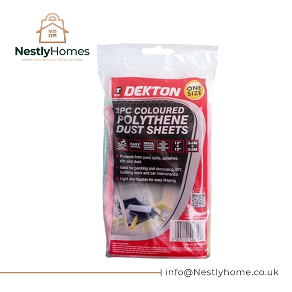 Dekton Coloured Polythene Dust Sheet 3.7mx3.7