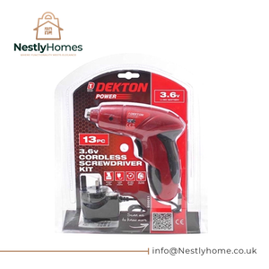 Dekton Cordless Screwdriver Li-On 3.6v