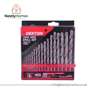 Dekton Drill Hss 19pc Set 1mm to 10mm