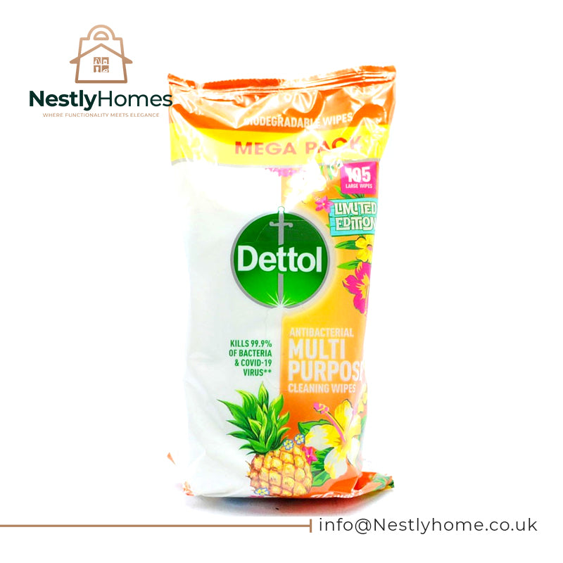 DETTOL WIPES MULTI PURPOSE HAWAIIAN BREEZE 105S PK3