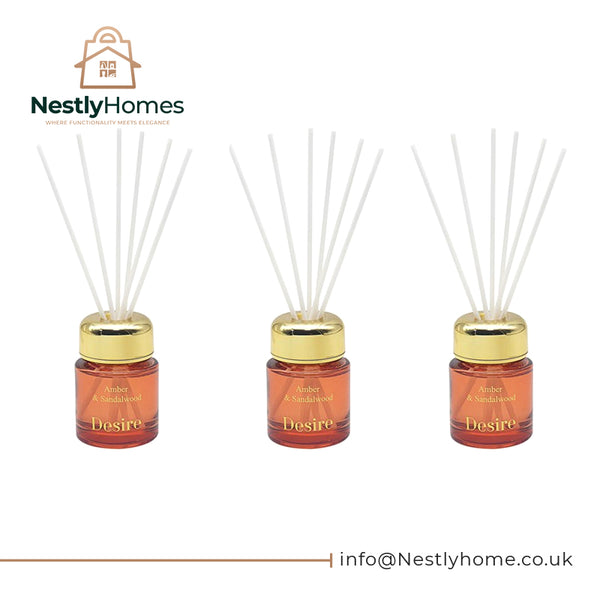 Diffuser Amber & Sandlewood 50ml Set of 3