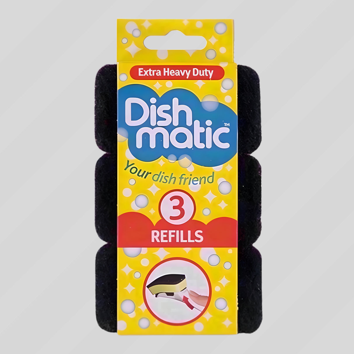 Dishmatic Refills 3Pc Black