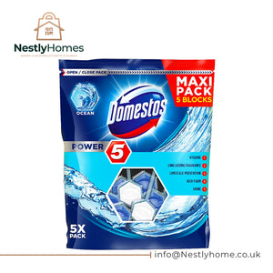 DOMESTOS POWER 5 RIMBLOCK MAXI PACK (5 X 55G) EACH