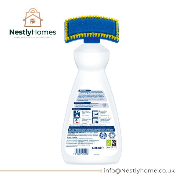DR BECKMANN PET STAIN & ODOUR REMOVER & BRUSH