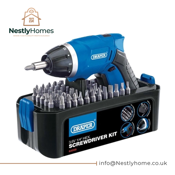 Draper Cordless Li-Ion Screwdriver Kit