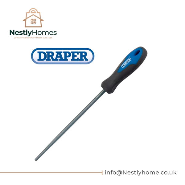 Draper File &amp; Handle H/round 200mm Rasp
