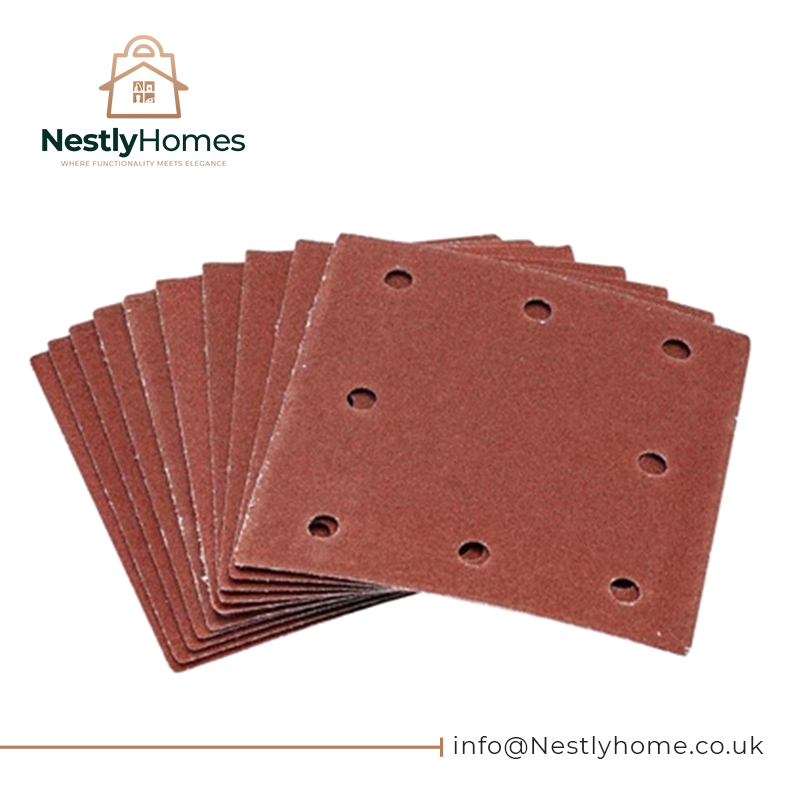 DRAPER SANDING SHEETS 100 GRIT 1/4 (105x115mm)