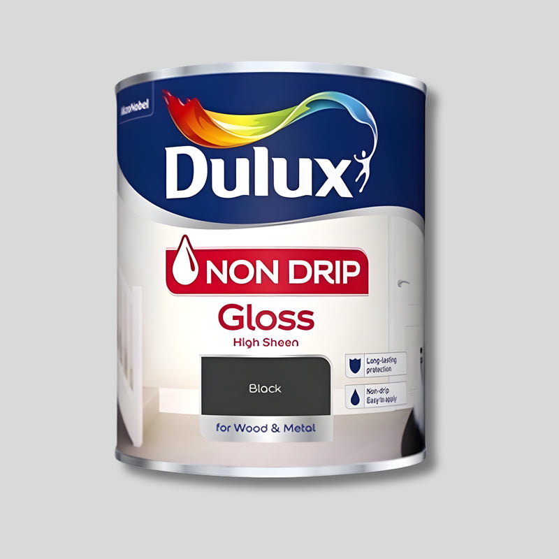 Dulux Non Drip Gloss Black 750Ml