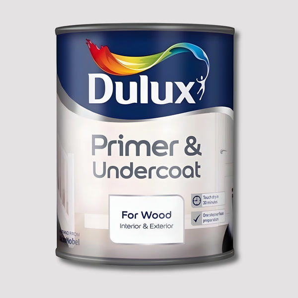 Dulux Primer & Undercoat For Wood 750Ml