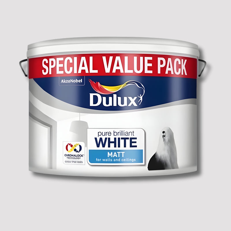 Dulux Vinyl Matt White 7Lt