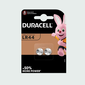 Duracell Lr44 1.5V Alkaline Button Batteries (Pack Of 2)