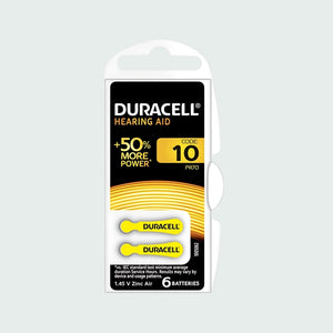 Duracell Hearing Aid Batteries Za10 (pack of 6)