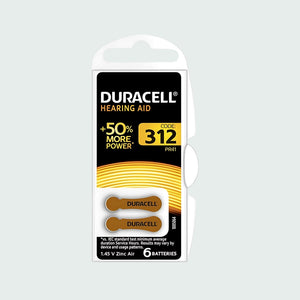 Duracell Hearing Aid Batteries Size 312