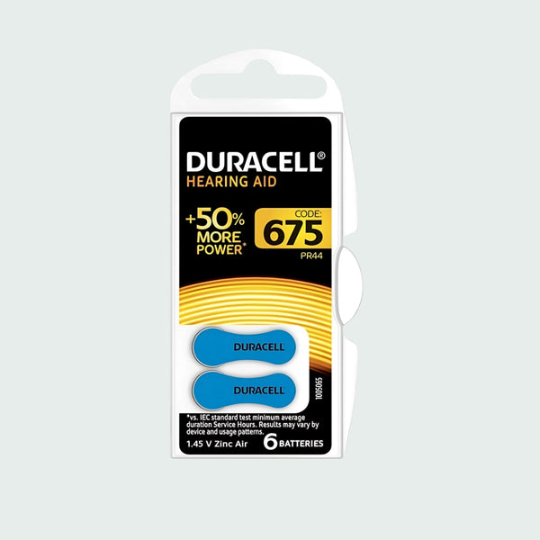 Duracell Hearing Aid Batteries Size 675 (Za675)