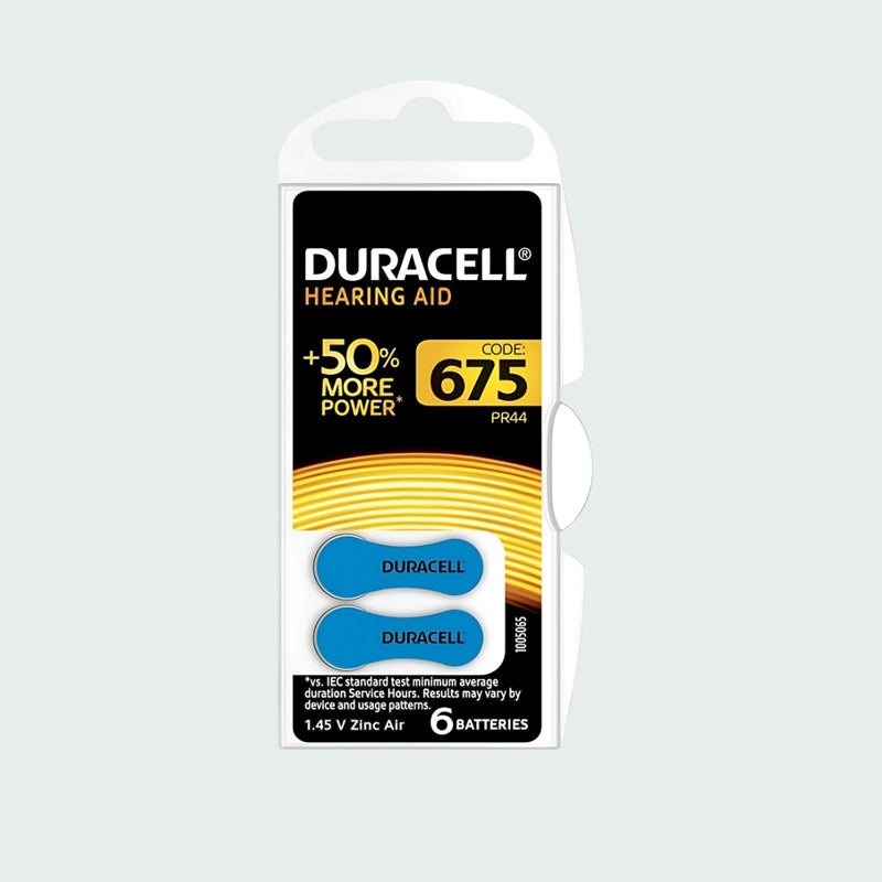 Duracell Hearing Aid Batteries Size 675 (Za675)