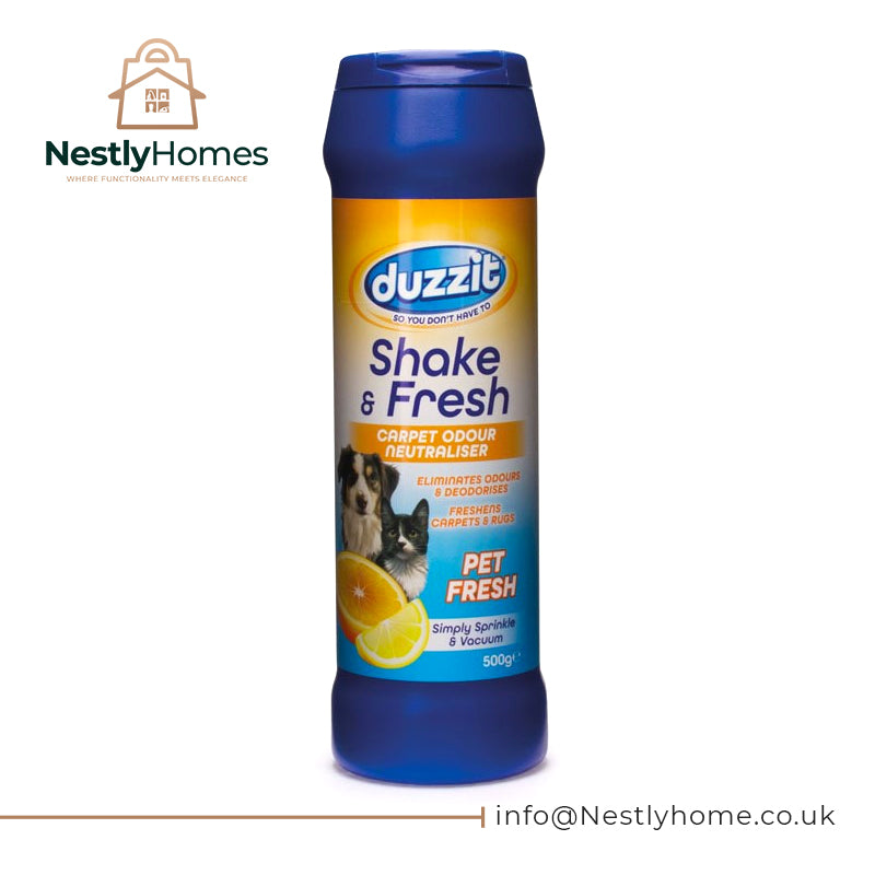 Duzzit Shake & Fresh Carpet Odour Pet Fresh 500g