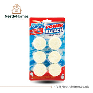 DUZZIT TOILET BLOCK POWER BLEACH WHITE