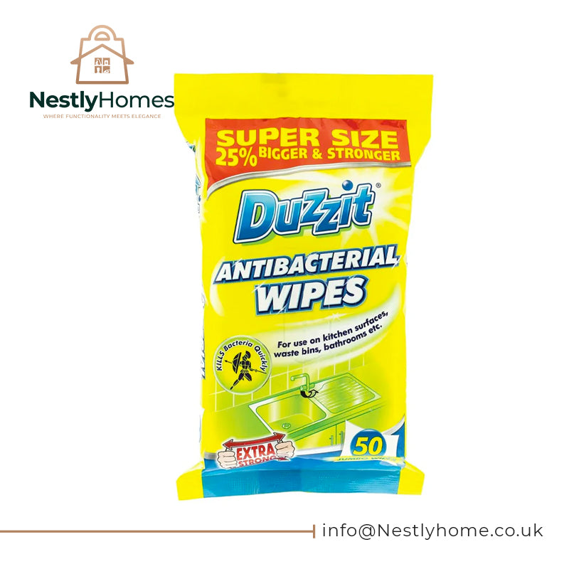 DUZZIT WIPES ANTIBACTERIAL 50S PK12