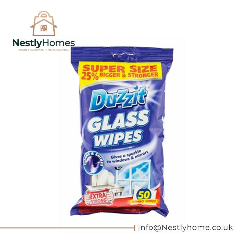 DUZZIT WIPES GLASS 50S PK12