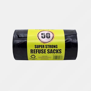 Ecobag Black Superstrong 50 Bags 55 Ltr