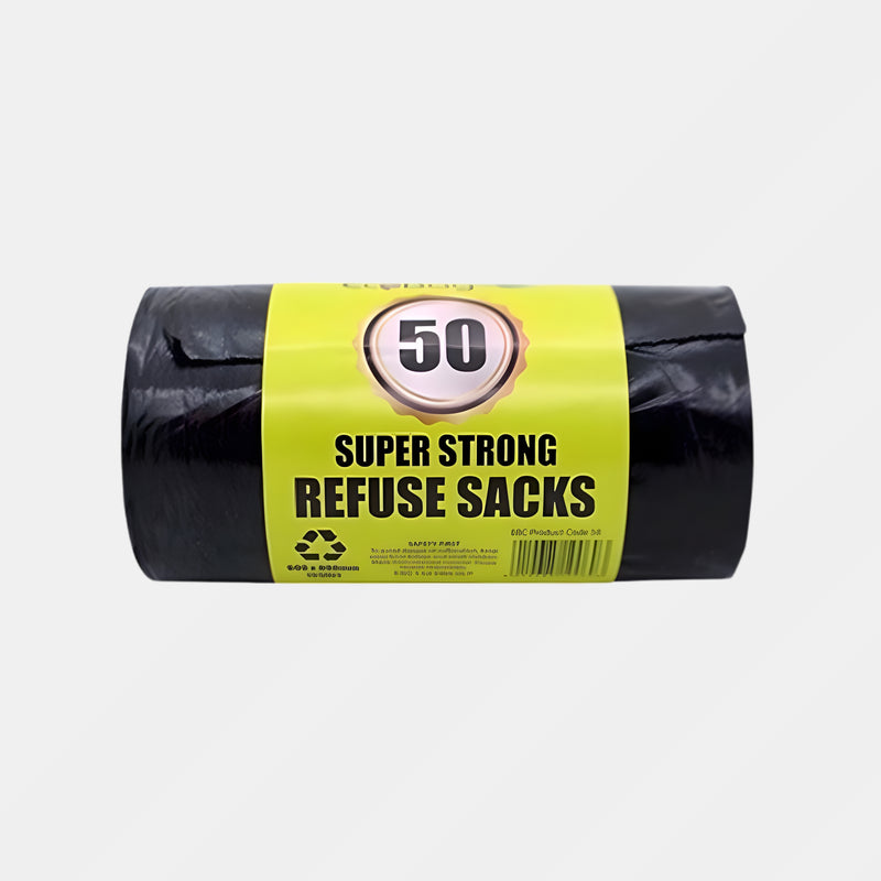 Ecobag Black Superstrong 50 Bags 55 Ltr
