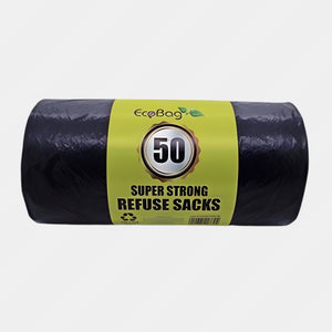 Ecobag Black Superstrong 50 Bags 90 Ltr