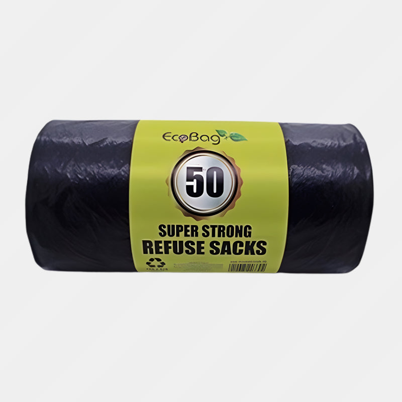 Ecobag Black Superstrong 50 Bags 90 Ltr