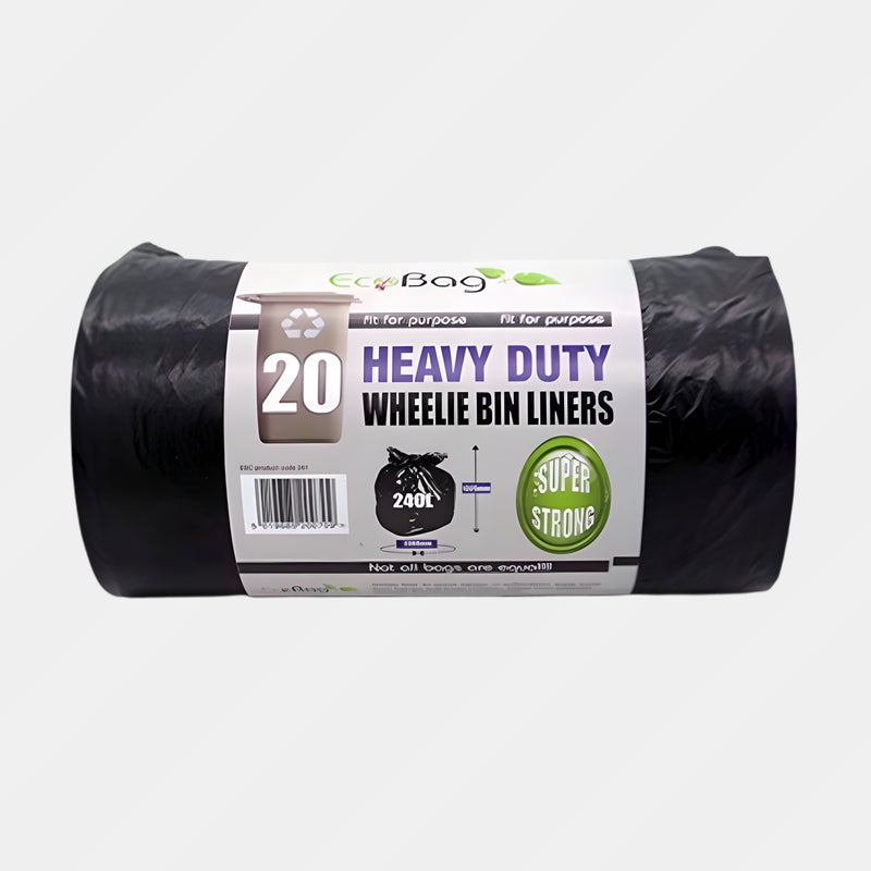 Ecobag Black Wheelie Bin 20 Bags 240 Ltr (Sp)