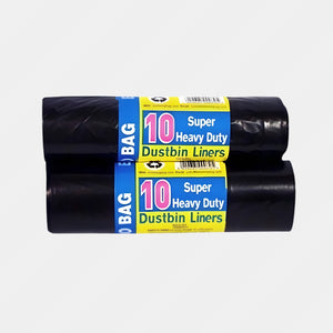 Ecobag Blck Heavyduty Dustbin 10 Bag 80L