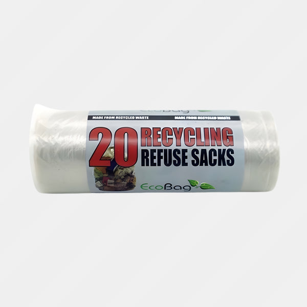 Ecobag Clear Recycling 20 Bag 100Ltr