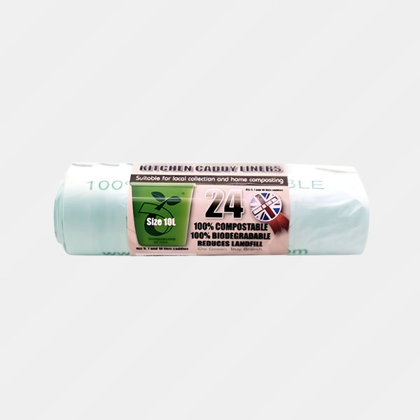 Ecobag Compostable Caddy Liner 24 Bag 10L